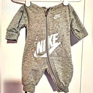 Nike Newborn Hooded Coverall Jumpsuit Romper